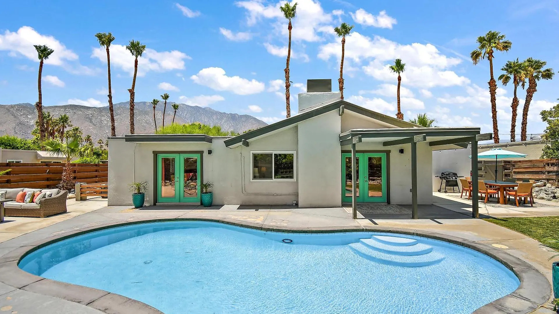 Perfect Pool Safari Villa Palm Springs Feriehus